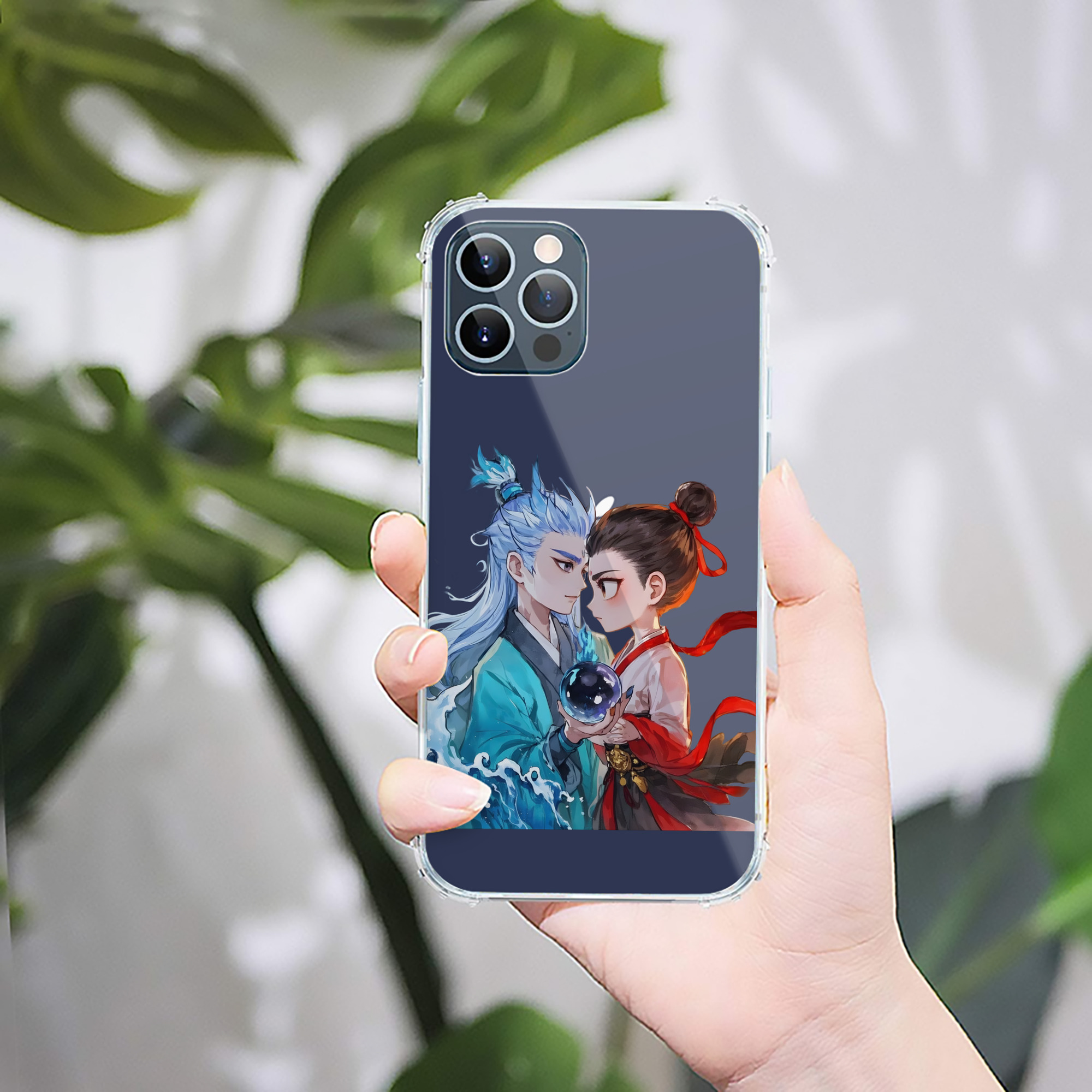 （画像用） Ne Zha 2 ナタ 魔童の大暴れ 【iPhone 12シリーズ対応】透明スマホケース（クリアソフトケース）